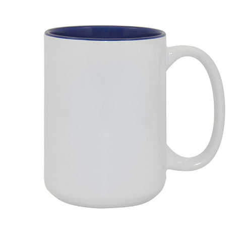 15oz Durham Mug - Inner Coloured - Dark Blue