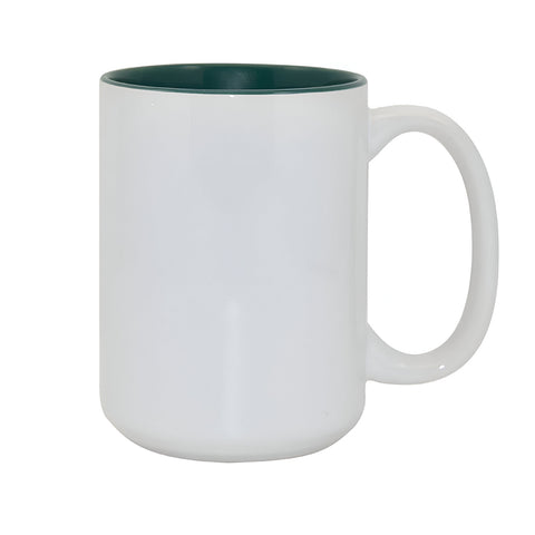 15oz Durham Mug - Inner Coloured - Dark Green