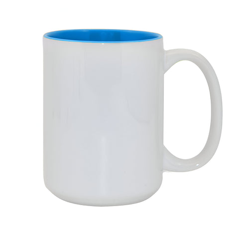 15oz Durham Mug - Inner Coloured - Light Blue