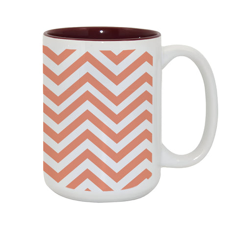 15oz Durham Mug - Inner Coloured - Maroon