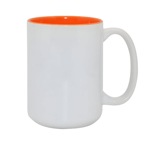 15oz Durham Mug - Inner Coloured - Orange