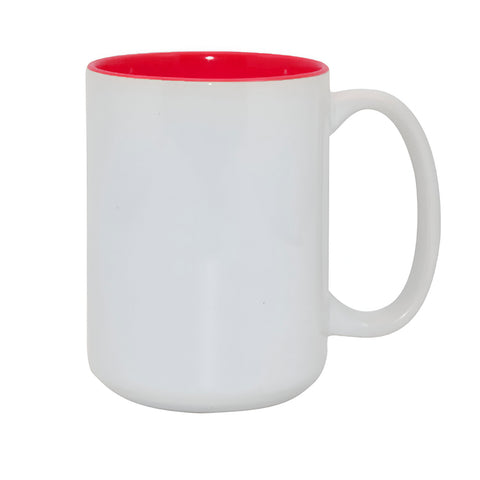 15oz Durham Mug - Inner Coloured - Red