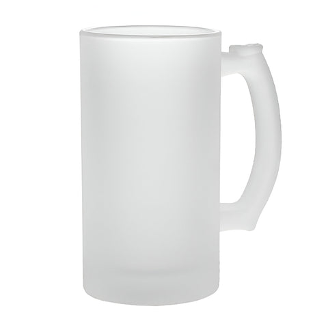 16oz 'Trigger' Glass Beer Stein - FROSTED