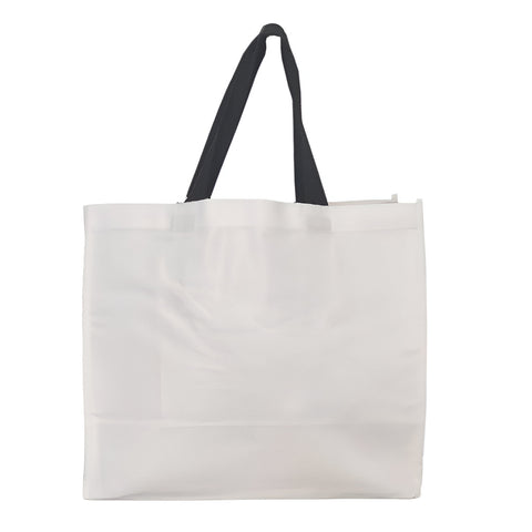 Shopping / Beach Bag with Black Handles - 35cm x 41cm