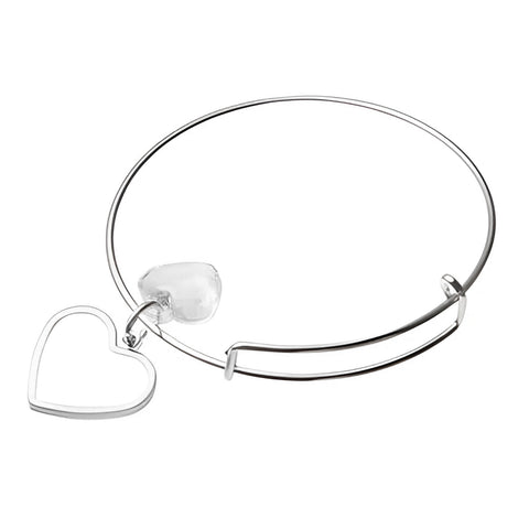 Adjustable Bracelet with Heart Charm