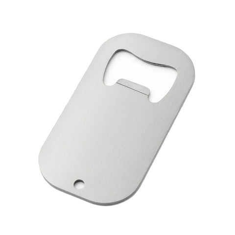 Steel Curved Rectangle Bottle Opener