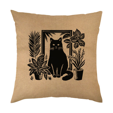 Burlap Style Square Cushion Cover - 45cm