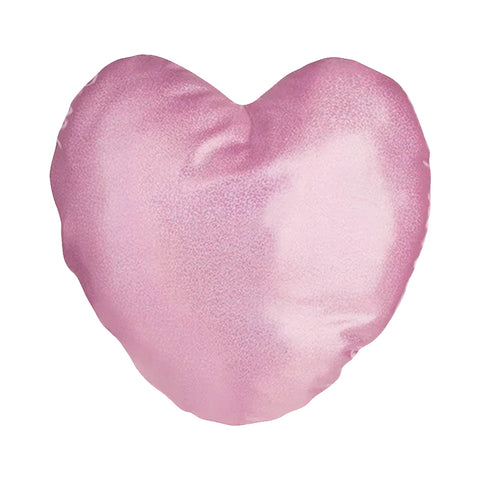 Glitter Heart Cushion Cover - Pink