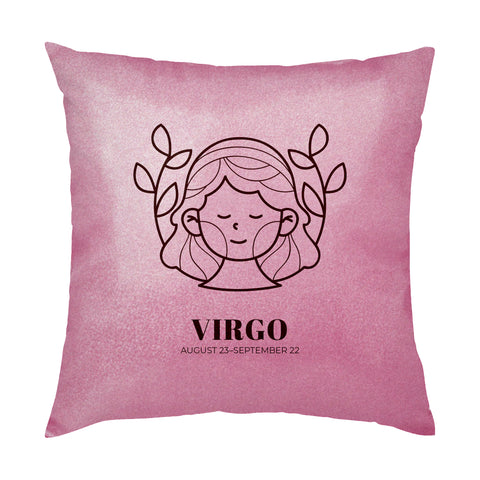 Glitter Square Cushion Cover - Pink - 40cm