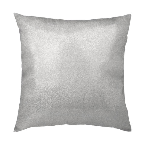 Glitter Square Cushion Cover - Silver - 40cm