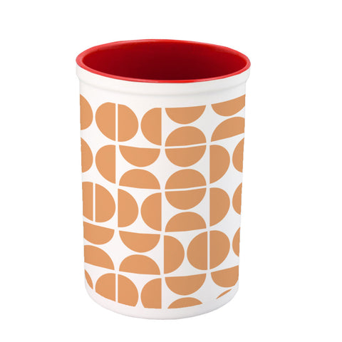 15oz Ceramic Pen Pot/ Pencil Holder - Red