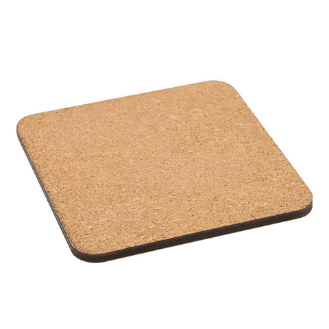 MDF Square Coaster with Cork Base