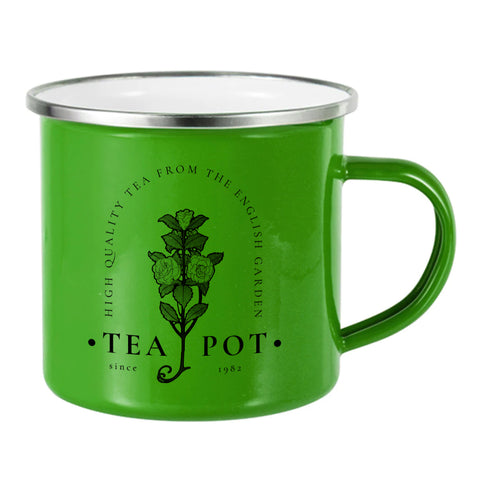 12oz Enamel Mug - Green