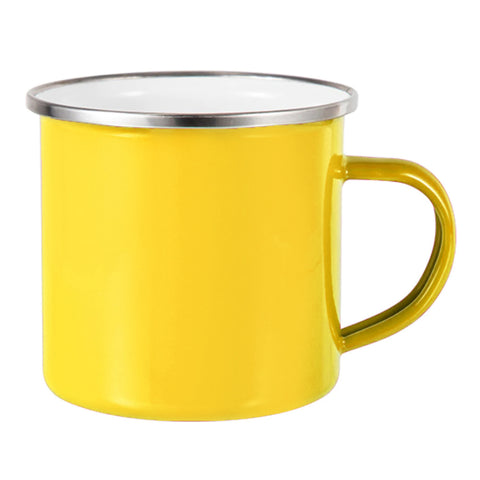 12oz Enamel Mug - Yellow