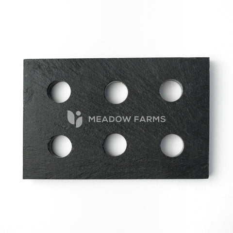 Black Slate - Engravable - 6 Egg Holder Slate in Giftbox