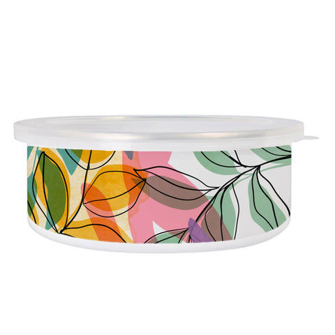 20oz Enamel Bowl With Lid