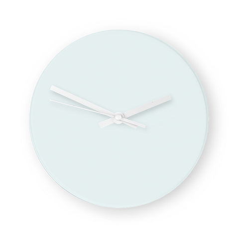 Glass Round Wall Clock - 20cm