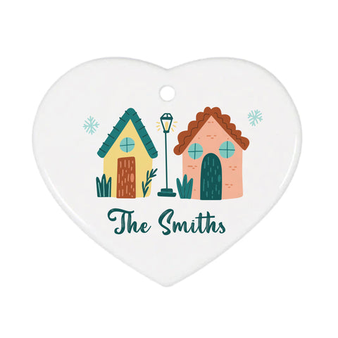 Plastic Double-Sided Ornament - Heart