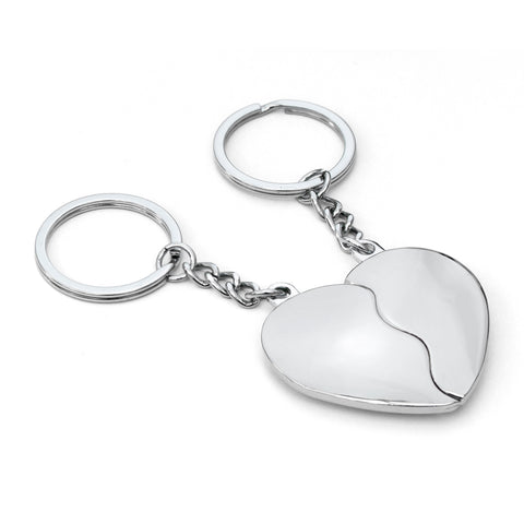 Engraved Joining Hearts Magnetic Keyring