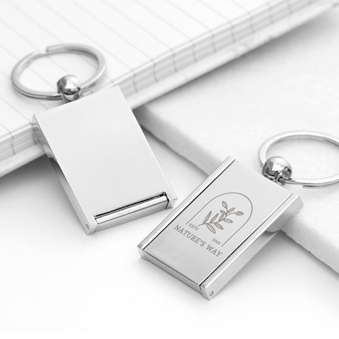 Engraved Hidden Photo Frame Keyring - Add Your Own Photo Print