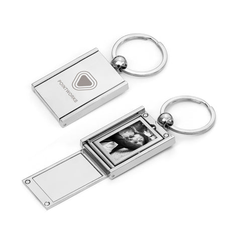 Engraved Hidden Photo Frame Keyring - Add Your Own Photo Print