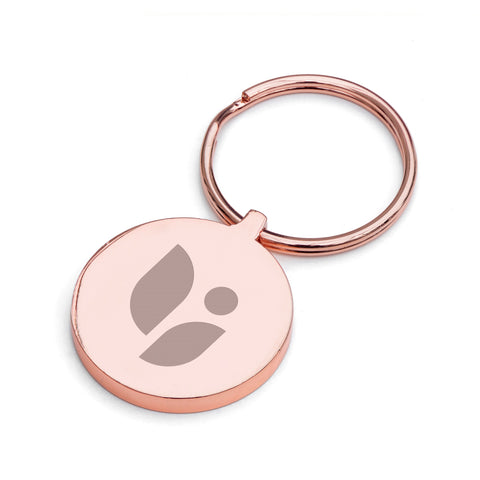 Engraved Thick Metal Round Keyring