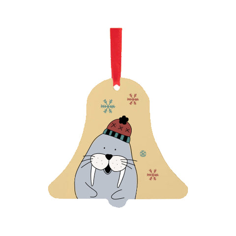 Metal Double-Sided Xmas Ornament - BELL