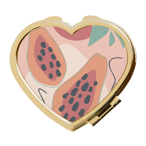 Heart Compact Mirror - Classic Gold