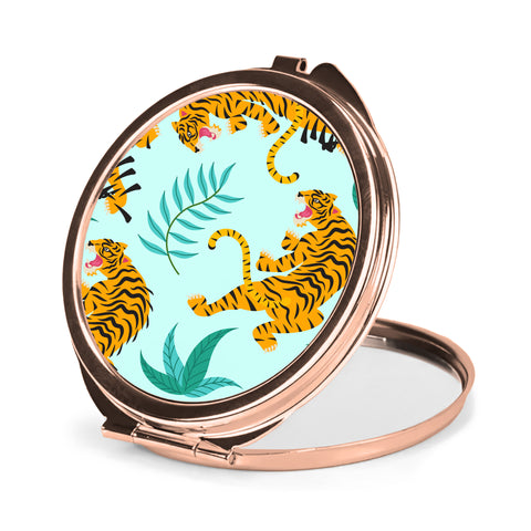 Round Compact Mirror - Rose Gold