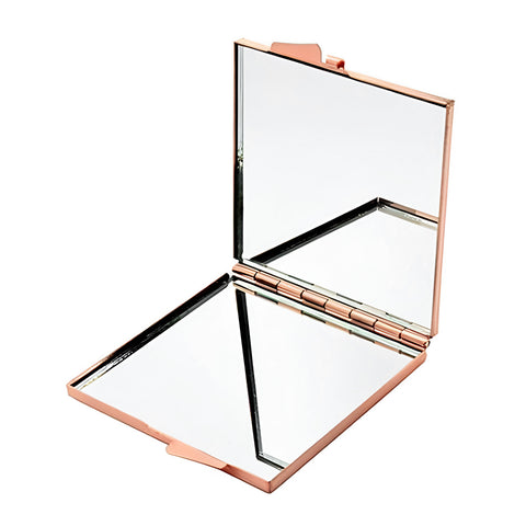 Square Compact Mirror - Rose Gold