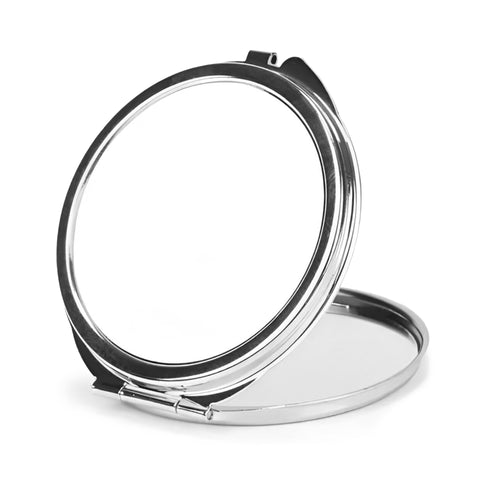 Round Compact Mirror - Chrome