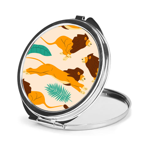 Round Compact Mirror - Chrome