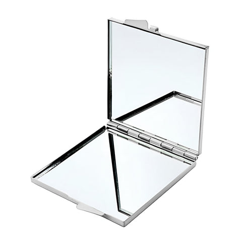 Square Compact Mirror - Chrome