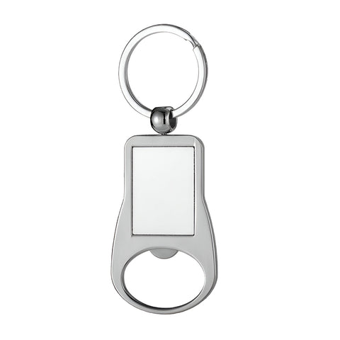 Metal Bottle Opener Keyring - Rectangle