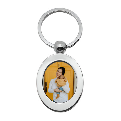 Metal Keyring - Oval - Vertical