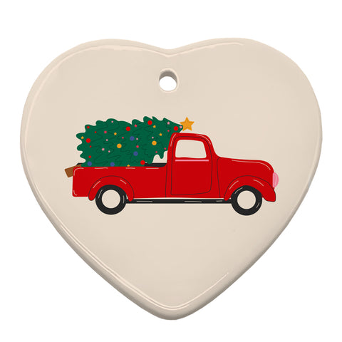 Hanging Ceramic Ornament - Heart