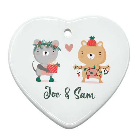 Hanging Ceramic Ornament - Heart