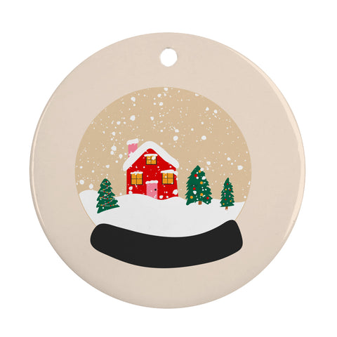 Hanging Ceramic Ornament -  Round