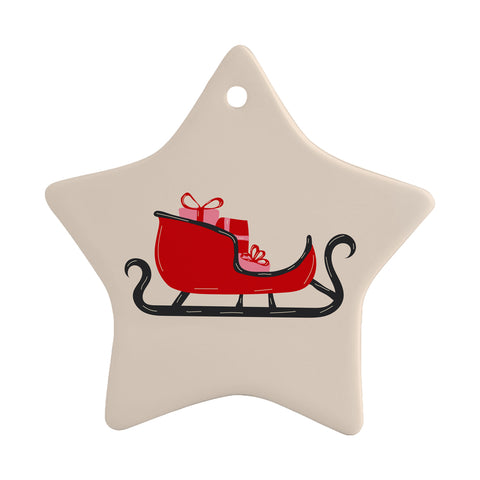 Hanging Ceramic Ornament - Star