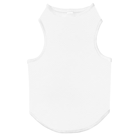 Dog Top Tank T-Shirt - Small - White