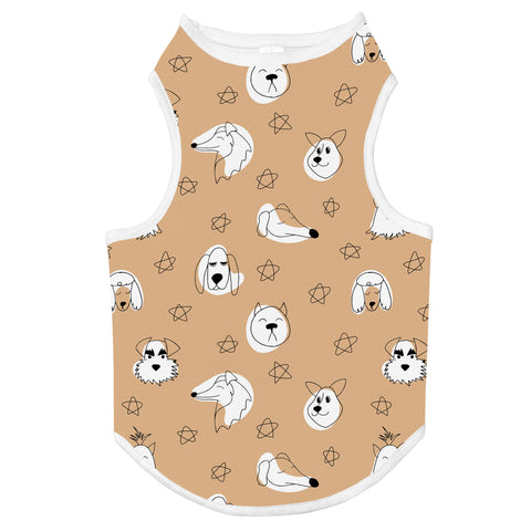 Dog Top Tank T-Shirt - XS - White