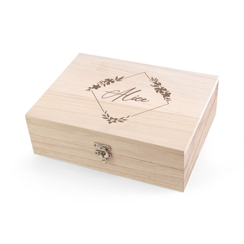 Engraved Wooden Box