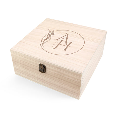 Engraved Large Wooden Box