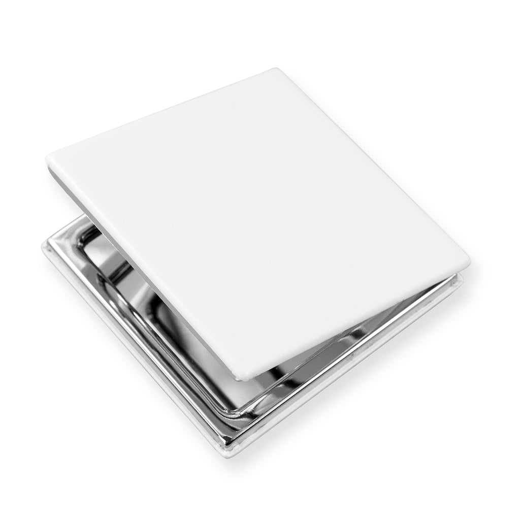 Printed Square PU Compact Mirror