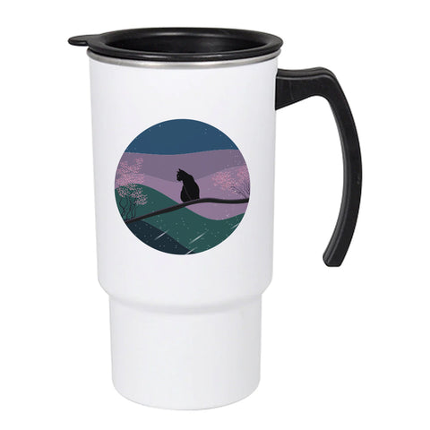 18oz Gloss Finish Polysteel Travel Mug