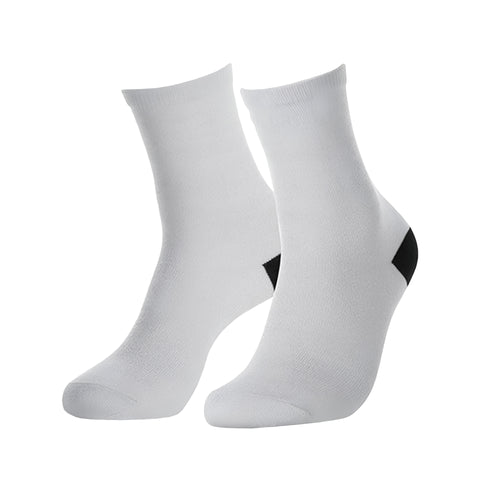 Mens White Toe/ Black Heel Socks