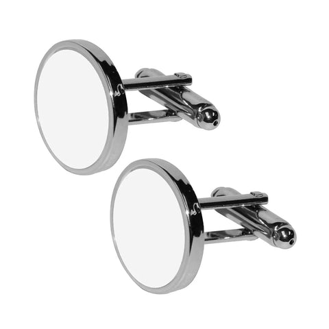 Round Cufflinks - Chrome