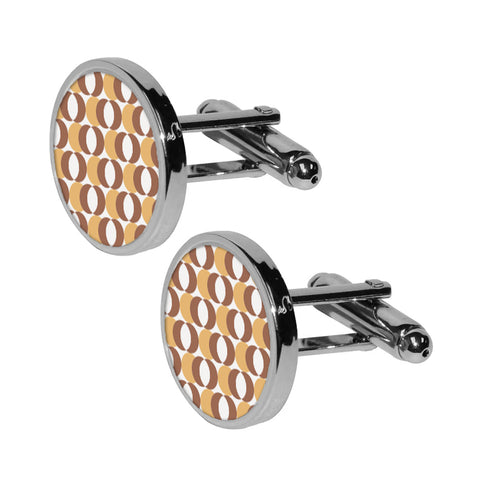 Round Cufflinks - Chrome