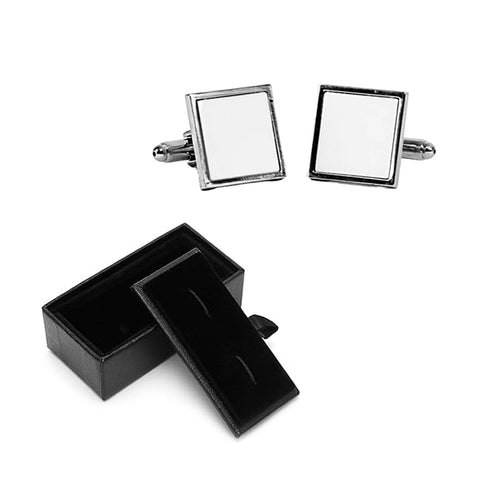 Square Cufflinks - Chrome