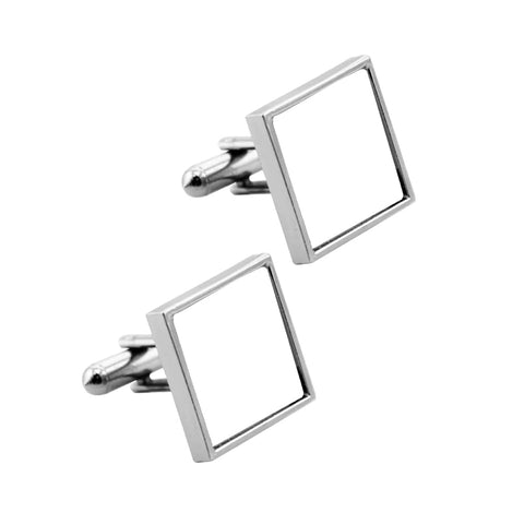 Square Cufflinks - Chrome